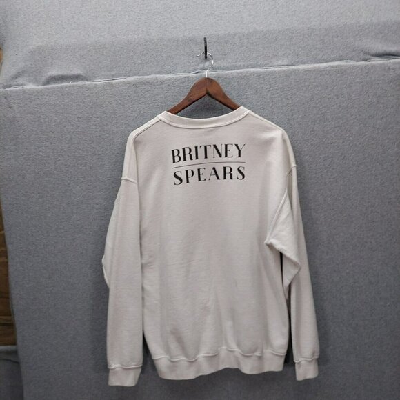 Britney Spears Collection  White Crewneck Sweatshirt  Size Medium - Picture 5 of 5